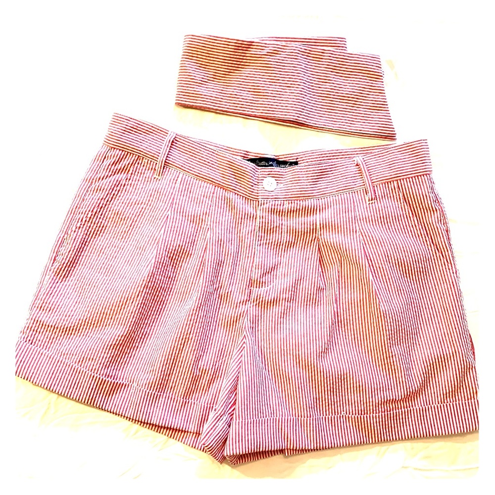 Life is Better in Seersucker Bow Shorts